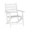 Flash Furniture Tolleson 7 Pc Adirondack Set w/72-in Rectangle Recycled HDPE Table and 6 Chairs w/Cupholders, Wht LE-HMP-158-2037-WHT-GG - alternate 2